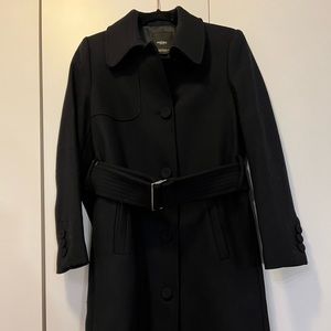 Mango Navy Peacoat with Belt